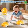 AOTIBO Baby Dancing Octopus Toy for 1 2 3 4 5 Year Old Boy Girl, Baby Tummy Time Electric Crawling Octopus Toys 12-18 Months, Dancing Squid Toy for Walking Toddlers, Kids 1st Birthday Gifts, Yellow view 2