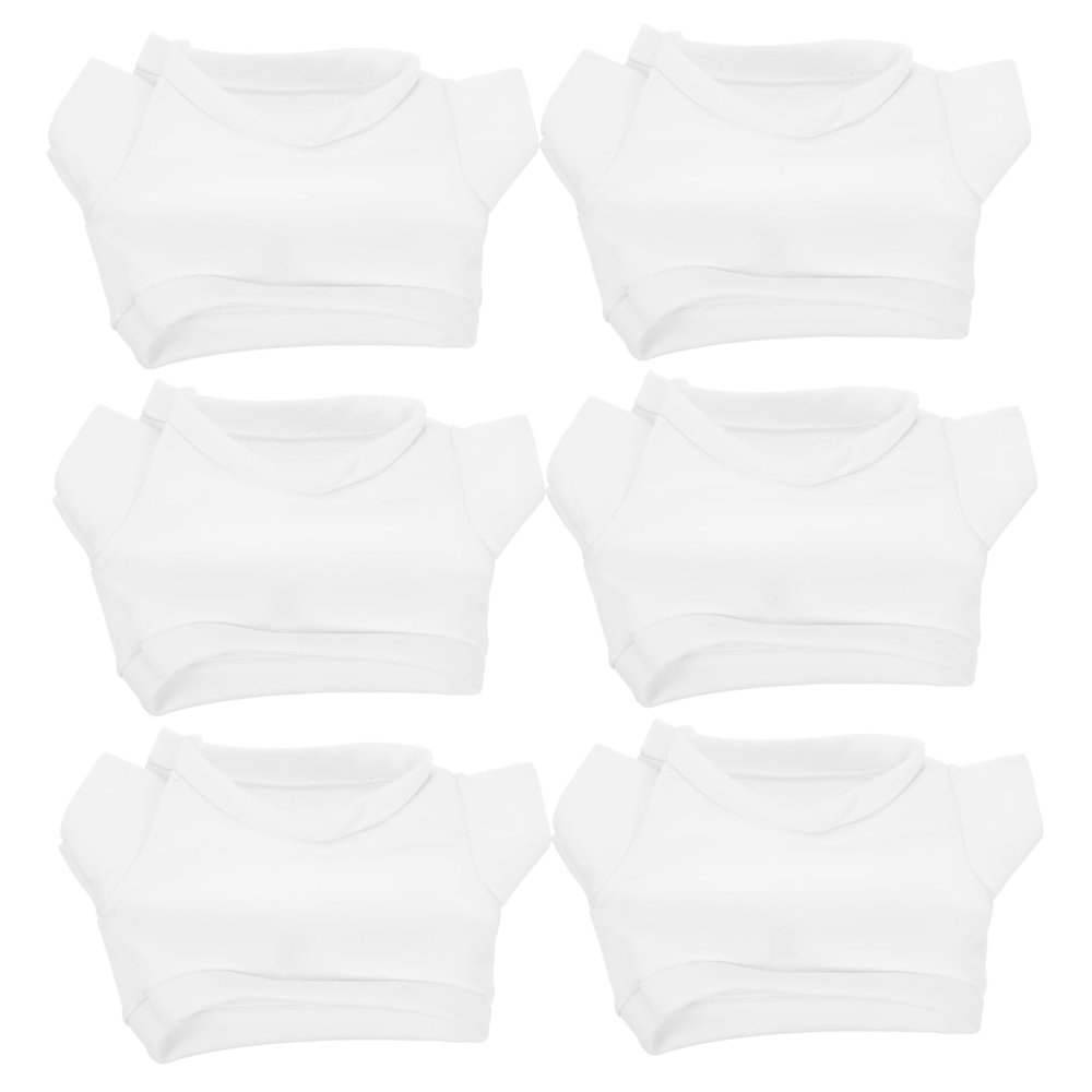ifundom 12pcs Stuffed Bear Clothes Soft T-Shirts for Plush Bears Comfortable Doll Outfits for Dress-up and Imaginative Play