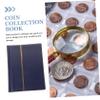 Angoily Coin Collection Album with Pages Coin Holder Book for Collectors Compact and Portable Currency and Stamps Blue view 2