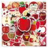 100PCS Cute Fruits Stickers for Students Kids Girls Teens,Fun Red Fruit Party Favors Waterproof Decals for Laptop Refrigerator Water Bottles Mobile Phone Bicycle Luggage Computer Skateboard Bike view 1