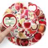 100PCS Cute Fruits Stickers for Students Kids Girls Teens,Fun Red Fruit Party Favors Waterproof Decals for Laptop Refrigerator Water Bottles Mobile Phone Bicycle Luggage Computer Skateboard Bike view 3