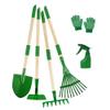 Kids Gardening Tool Set,6 pcs Detachable Toddler Gardening Tools with Shovel,Rake,Hoe and Rake for Outdoor Summer Yard Lawn Beach,Christmas Birthday Gifts for Age 3,4,5 Year (Green Shovel) view 1