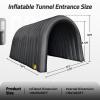 GR8FUN Inflatable Sports Tunnel Entrance 16x10x10FT Black, Built-in Blower  Event Inflatable Tunnel Tent for Team Intros, Business Promotion, Trade Shows, Advertising & Exhibitions view 2
