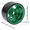 1.9 Inch Beadlock Wheels Aluminum Alloy 5 Hole RC Beadlock Wheel Rims Hub for AXIAL SCX10 90046 RC Crawler Upgrade Parts (Fluorescent Green) view 2