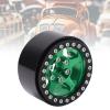 1.9 Inch Beadlock Wheels Aluminum Alloy 5 Hole RC Beadlock Wheel Rims Hub for AXIAL SCX10 90046 RC Crawler Upgrade Parts (Fluorescent Green) view 4