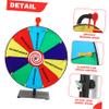 Cabilock Prize Wheel Tabletop Spinner for Raffles and Games Pvc Construction Stable Base for Parties Festivals and Entertainment Events view 3