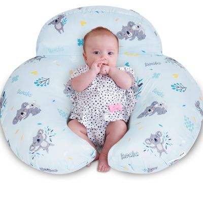 AMASKY Nursing Pillow for Breastfeeding, Breastfeeding Pillows for More Support for Mom and Baby, with Plus Size Ergonomic Design and Removable Cotton Cover, Blue, Pallet of Product