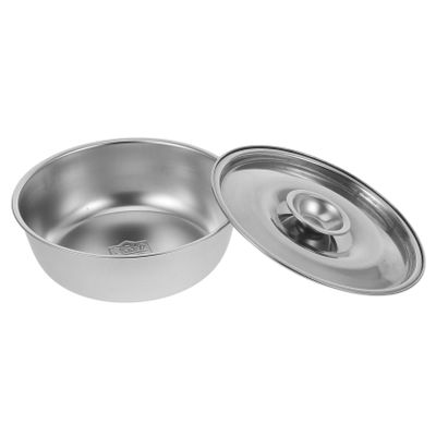 BESPORTBLE Stainless Steel Bowl with Lid Bowl for Home and Kindergarten Safe and Portable Design for Food and Soups for Boys
