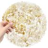 100PCS Flower Plants PET Transparent Stickers for Scrapbook Phone Cases Laptops Water Bottles Journal Notebook Bike Computer Helmet,Purple and Golden Flowers Waterproof Decal for Adult Girl Teen view 2
