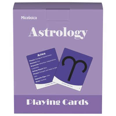 Astrology Learning Oracle Cards | Reading Playing Cards Deck | Astrology Flash Cards Flashcards