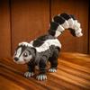 LIWA LIRO 3D Printed Skunk, 3D Printed Animals, Full Articulated Flexible Fidget Toys for Desk Dcor - Grey - Small - 6Inch view 3