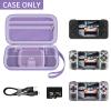 GWCASE Case Compatible with RG35XX H Retro Game Console, Handheld Emulator Gaming Player Storage Organizer for Anbernic for rg35xx h/for RG28XX Retroid Pocket Consoles, TF Card& Cable(Box Only) (Purple) view 2