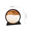 HANABASS 3D Moving Sand Art Hourglass Dcor for Home Office 12-Inch Dynamic Sand Art Design Unique for Stress Relief and Aesthetic Study Room Decoration view 2