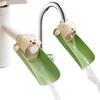 2-Pack Beige Faucet Extender for Toddlers & Kids, Child-Safe Silicone Sink Adapter with Visual Temp Alert, Fits Standard/Gooseneck Faucets - Bathroom, Kitchen, Bathtub view 1