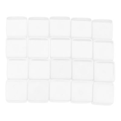 BESPORTBLE 20pcs Acrylic Dice Game Props Blank Dice Bulk for Board Games Smoothed Surface Six Sided