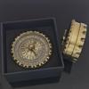 2 pcs Roulette Dice Spinner, Spinner DND Dice Set,Metal D12 and D20 Roulette Dice Spinner for Dungeons & Dragons,Unique DND Gift Set with Case for RPG & Table Games (Ancient Bronze) view 3