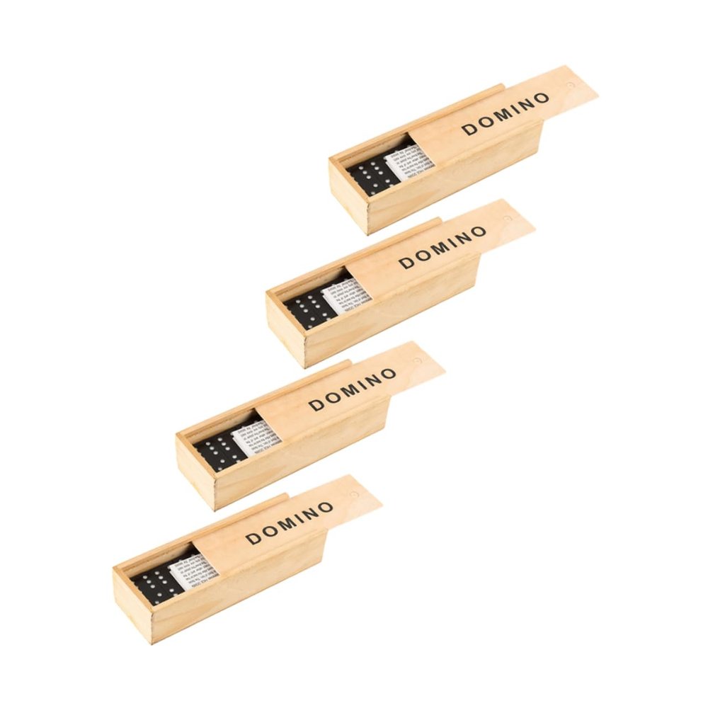 BESPORTBLE 4 Sets Interactive Household Domino Engaging Domino Blocks for Fun for Years for Indoor and