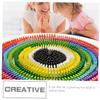 BESPORTBLE 4 Sets Interactive Household Domino Engaging Domino Blocks for Fun for Years for Indoor and view 3