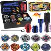 DESAMVAP X Bey Drop Attack Battle Set, UX Tops Burst Blade Toy Combat Battling Game Set, 10 Spinning Tops, 3 Launchers and 1 Grip with Storage Box, Kids Toys Birthday Gift Ideal for 6+ Years Old Boys view 1