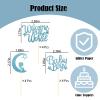 12PCS Blue Baby Boy Cupcake Toppers - Glitter Moon & Welcome to the World Set for Baby Showers & Gender Reveals view 2