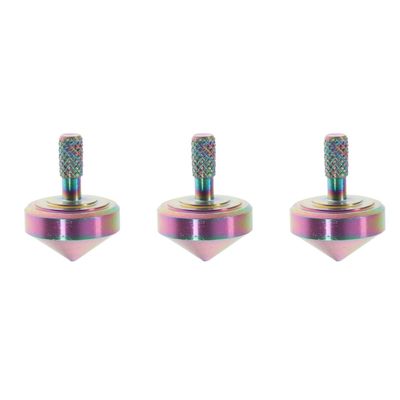 HONITANO 3pcs Top Alloy Gyroscope Toy Desktop Educational Toy for Relief Lightweight Portable Design for Office and Home Use