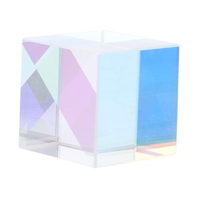 ELAYARD Square Optical Tabletop Prism Cube RGB Dispersion Prism Decor for Home