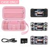 GWCASE Case Compatible with RG35XX H Retro Game Console, Handheld Emulator Gaming Player Storage Organizer for Anbernic for rg35xx h/for RG28XX Retroid Pocket Consoles, TF Card& Cable(Box Only) (Pink) view 2