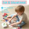 Alphabet Flash Cards for Kids Ages 3-8  Number and Letter Flash Cards  Montessori Alphabet Puzzle & Matching Game  Letter Recognition for Kindergarten & Preschool Learning view 4