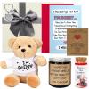 8 Pcs I'm Sorry Gifts Set with Gift Box Include 8.7 I'm Sorry Bear Heart Shaped Stone Wishing Bottle Keychain Candle Apology Card Envelope Apology Gifts for Her Men Mom Wife Girlfriend Family Friend view 1