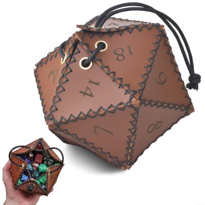 AugustknowU Waterproof Dice Storage Bag with Drawstring Closure, Ideal for RPG and Board Games, Holds Up to 140 Small Dice