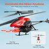 VEVOR RC Helicopter, 2.4GHz Flying Remote Control Helicopter with Shooting Mode, 3.5 Channel RC Airplane for Kid, Altitude Hold, One-Key Takeoff/Landing & LED Lights, Toys for Kids view 2