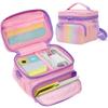 GRAOSO Travel Carrying Case Compatible with Nex Playground Game System, Storage Bag for Indoor Family Video Console, Remote and More Accessories with Handle & Shoulder Strap, Pink (Case Only) view 1