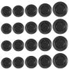 20 Pcs Piggy Bank Stopper Replacement, Round Piggy Bank Stopper Cover Rubber Saving Box Stoppers Piggys Banks Stoppers Saving Box Plugs(5 Sizes,Black) view 1