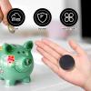 20 Pcs Piggy Bank Stopper Replacement, Round Piggy Bank Stopper Cover Rubber Saving Box Stoppers Piggys Banks Stoppers Saving Box Plugs(5 Sizes,Black) view 3