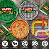 120pcs Turtle Party Decorations Plates Napkins Disposable Paper Cups Tableware Set Cartoon Birthday Party Supplies for Boys Girls Birthday Decor 30 Guests view 3