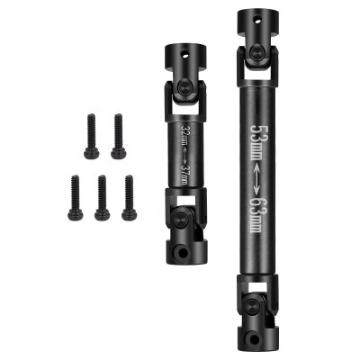 1/24th RC Steel Drive Shaft CVD 53+32mm Front Rear Center Shaft for Axial SCX24 GX-470 4X4 RTR Brushed Rock Crawler Car