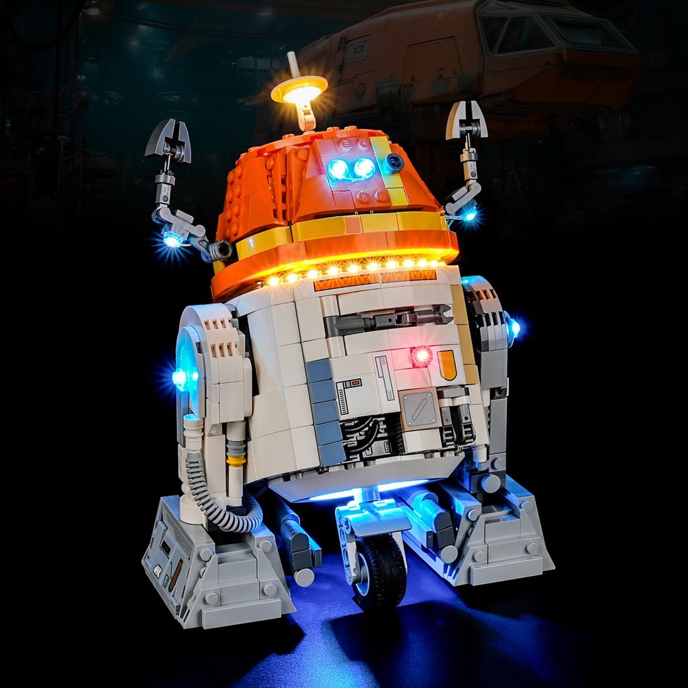 BOOZUU Light Kit for 75416 Chopper (C1-10P) Astromech Droid - Compatible with Chopper (C1-10P) Astromech Droid Building Set for Adults (Lights Only, No Model)