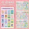 Bosctanuc Baby Shower Loteria Bilingual - Baby Loteria for Shower Bingo Tablas Games Spanish and English,for up to 40 Players view 2