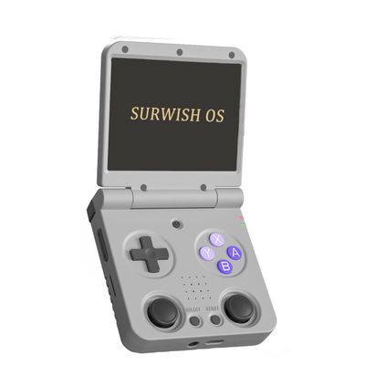 LITNXT Miyoo Flip with Surwish OS Handheld Game Console, Retro Game Console Portable Retro Arcade Gaming System with Screen Protector, Birthday Xmas Gift for Adults