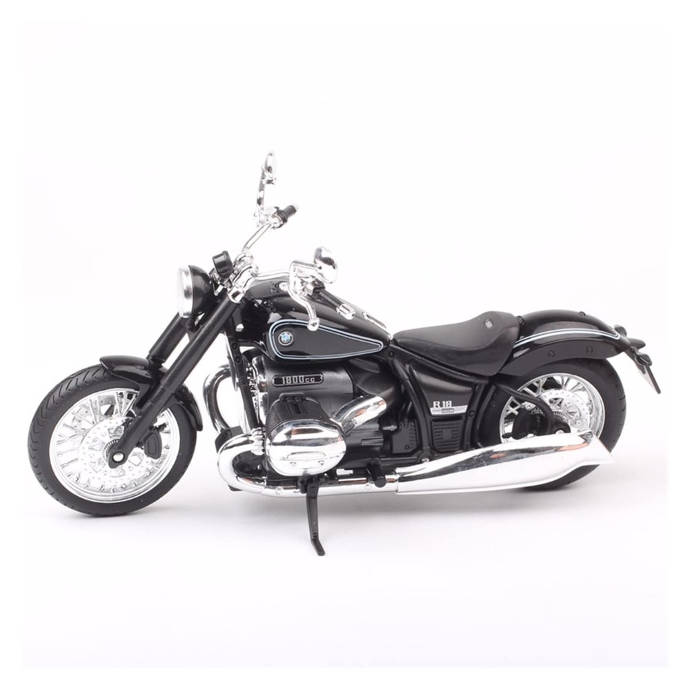 1/12 Scale R18 2020 Bike Model Touring Motorcycle Retro Low Rider Cafe Black Moto Model