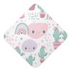 Qilmy Cute Cacti Baby Towel Ultra Soft Hooded Towels for Baby Boy Girl, Ultra Absorbent Bath Towels Newborn Shower Gift 35 x 35 Inch view 1