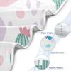 Qilmy Cute Cacti Baby Towel Ultra Soft Hooded Towels for Baby Boy Girl, Ultra Absorbent Bath Towels Newborn Shower Gift 35 x 35 Inch view 3