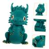 Abaodam Vinyl Dragon Piggy Bank Desktop Decor for Boys and Girls Adults Year Dragon Coin Container view 4