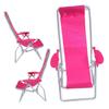 3Pcs Miniature Beach Chair Set Foldable Dollhouse Chairs for Decoration for Dolls House and Beach Play view 1