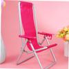 3Pcs Miniature Beach Chair Set Foldable Dollhouse Chairs for Decoration for Dolls House and Beach Play view 2