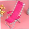 3Pcs Miniature Beach Chair Set Foldable Dollhouse Chairs for Decoration for Dolls House and Beach Play view 4