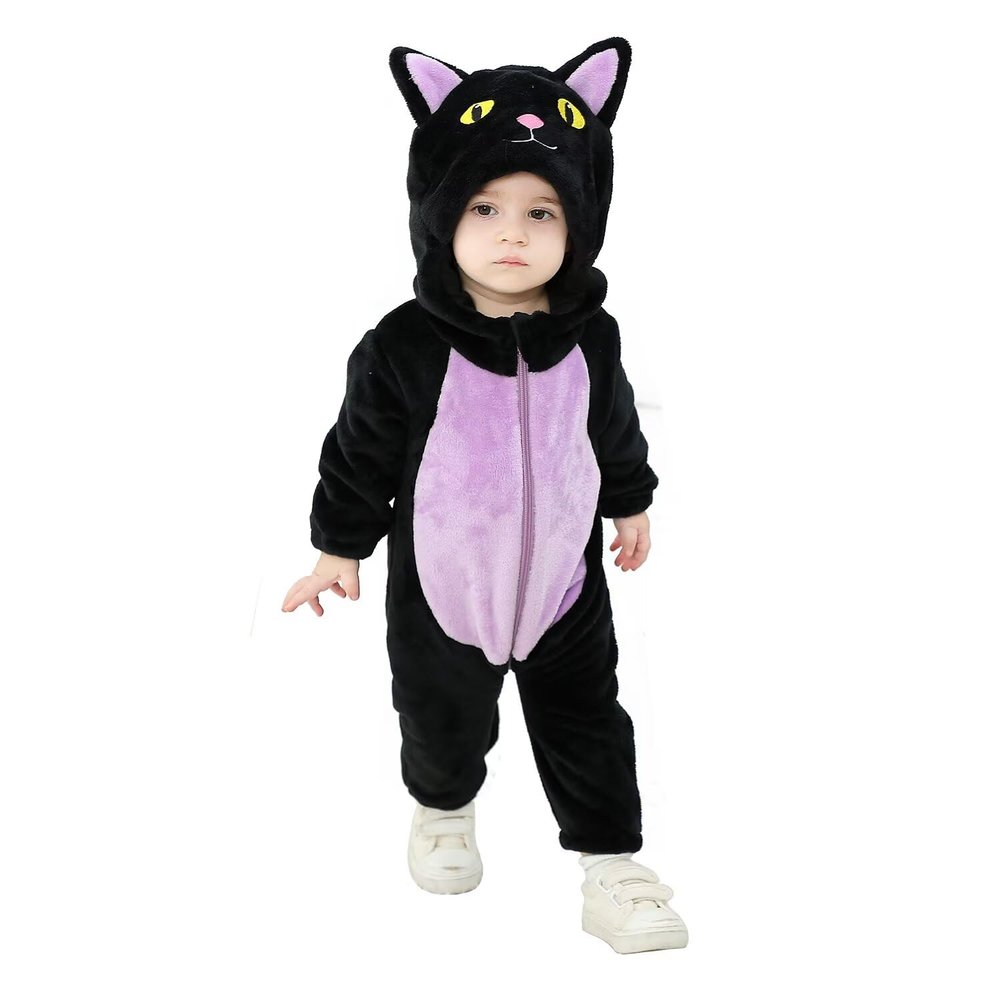 ABTSHU Baby Black Cat Costume Toddler Halloween Dress Up Outfit 2-3 Years