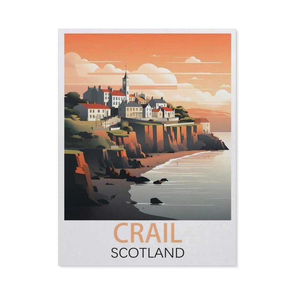 Crail ScotlandJigsaw Puzzles 1000 Pieces for Adults, Classic Puzzle Kids Puzzle Challenging and Difficult Puzzles for Adults and Teens50x70cm-DL53