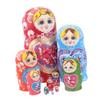 Kisangel 1 Sets Nesting Dolls Decor Layers Wooden Matryoshka for Home Craft Decoration Adorable Plaything with Delicate Design for Collectors view 1