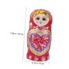 Kisangel 1 Sets Nesting Dolls Decor Layers Wooden Matryoshka for Home Craft Decoration Adorable Plaything with Delicate Design for Collectors view 2